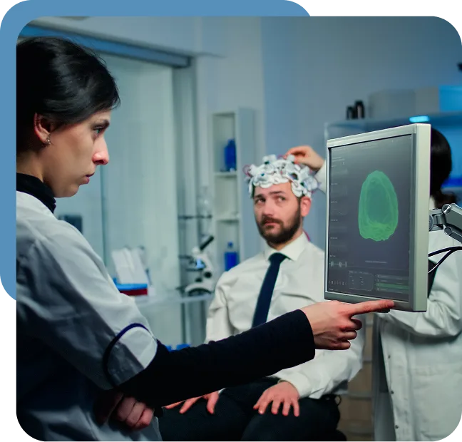 a session for TMS Therapy in Valencia, Calabasas & Lancaster, CA