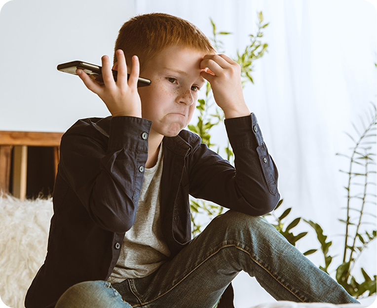 Young boy showing signs of ADHD frustration and overwhelm before ADHD treatment in Valencia, Calabasas & Lancaster, CA